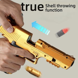 ปืนยิงของเล่นดูเหมือนปืนจริงปืนของเล่นนกอินทรีทะเลทรายทำจากพลาสติกมีกระสุนและกระโดดออกมา - Product Image 5