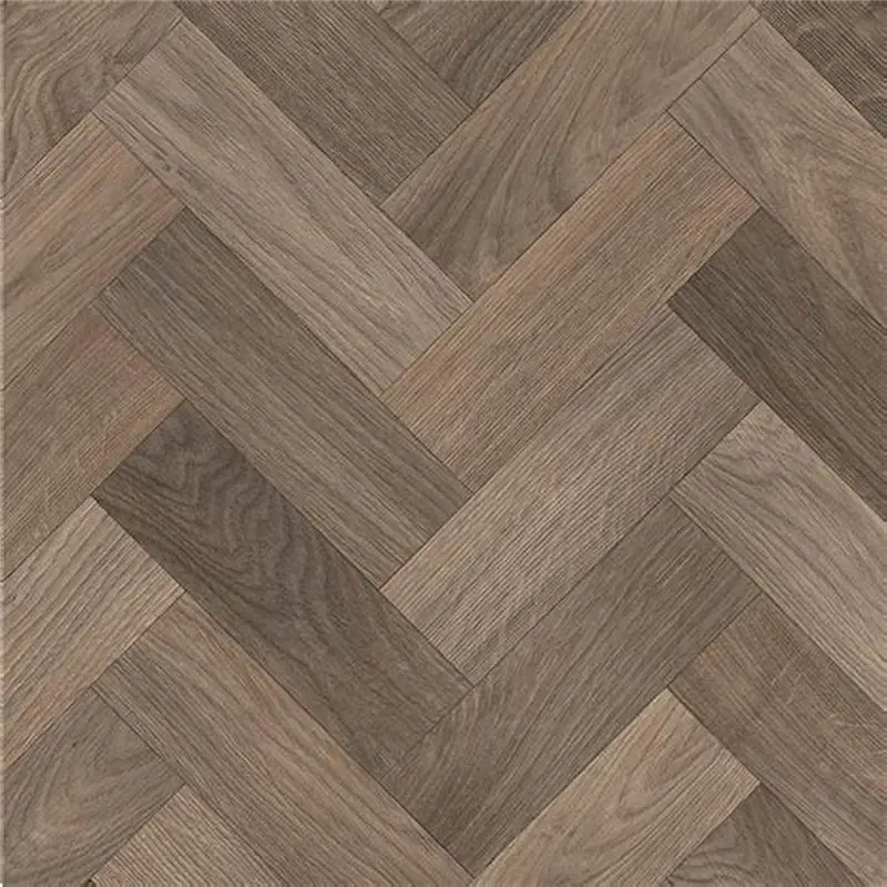 Herringbone Plank Teknik Lantai Kayu Alami Kayu