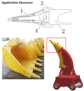 Excavator <strong>Bucket</strong> <strong>Teeth</strong> Komatsu Pc60pc100pc200 High Efficiency Excavation <strong>Bucket</strong> <strong>Teeth</strong>