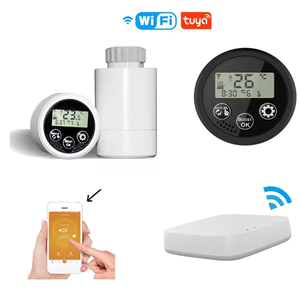 Zigbee Умный дом беспроводной радиаторный клапан со светодиодной кнопкой TRV, система управления отоплением, термостат, температура, пол, система отопления, часть - Product Image 1