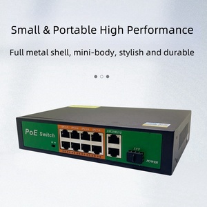 Yüksek kalite 8 + 2 Uplink + 1 SFP 100Mbps kompakt boyutu Video gözetim için QoS ile POE anahtarı yönetilmeyen Ethernet RJ45 AP-1038KE - Product Image 5