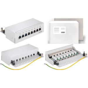 CAT 6aミニ/デスクトップパッチパネル、8ポート、 (1 HE) (931962063) - Product Image 1