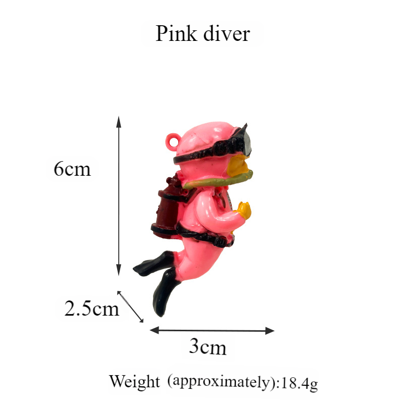 Pink diver