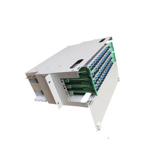 Cabo de emenda de fibra óptica de plástico, carregado com 48 portas odf completo com adaptadores sc/upc sm pigtails
