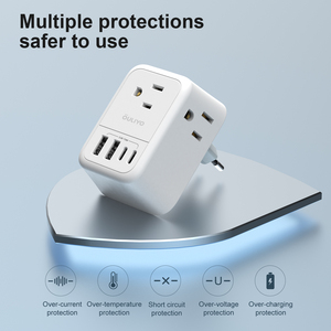 Tragbare EU-Steckdose Steckdose Funktions steuerung Steckdose Wand USB-Buchse Multi Adapter Konverter - Product Image 6