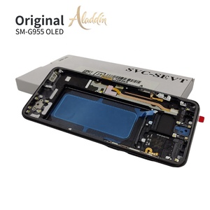 Soft OLED G955 ชุดบริการ LCD สําหรับ Samsung Galaxy S8 plus ซ่อมอะไหล่โทรศัพท์มือถือ LCD พร้อมชุดกรอบ