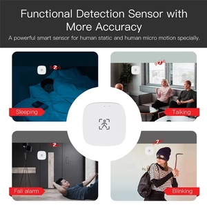 <strong>ZigBee</strong> Wifi MmWave Human Presence Motion <strong>Sensor</strong> With Luminance/Distance <strong>Detection</strong> 5/110/220V Tuya Smart Life Home Automation - Product Image 4