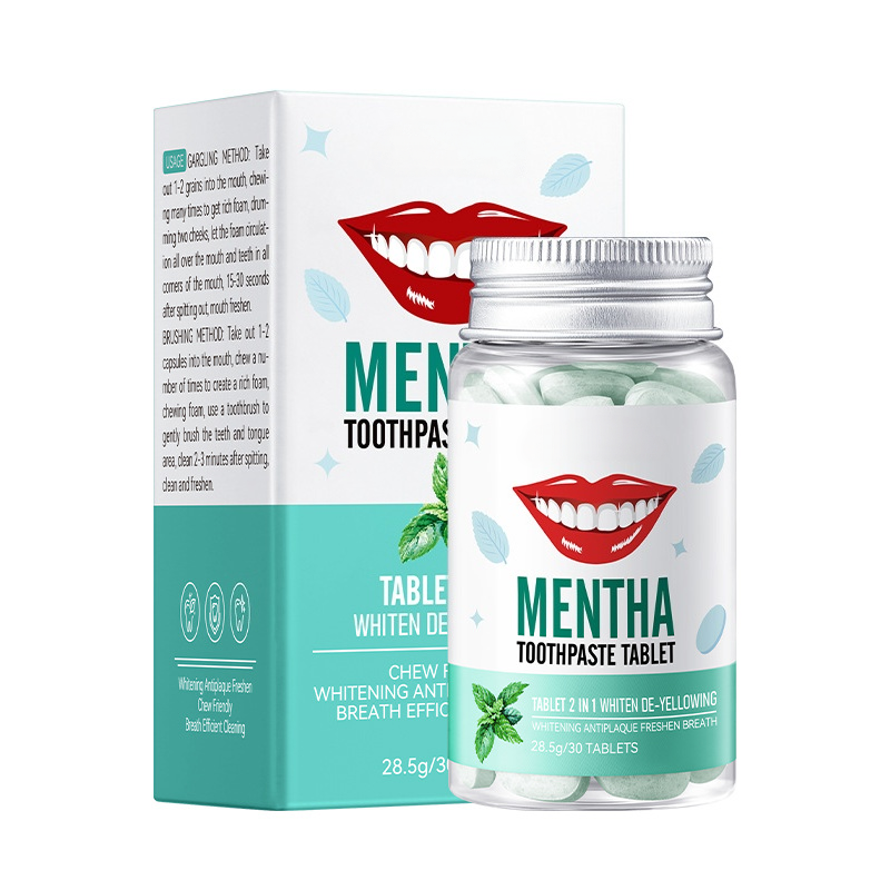 Peppermint Whitening Solid Toothpaste