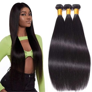 100% <strong>Remy</strong> Human Hair Extensions 30-<strong>Inch</strong> Natural Brazilian <strong>12</strong> Lace Extension Weft 100% Straight 100% Human Hair Weave Bundles - Product Image 1