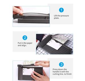 Mini Paper Trimmer Guillotine <strong>Cutter</strong> 6 Inch (160mm) Cut Length Desktop Paper Cutting Machine with Security <strong>Cutter</strong> Head for Craft - Product Image 5