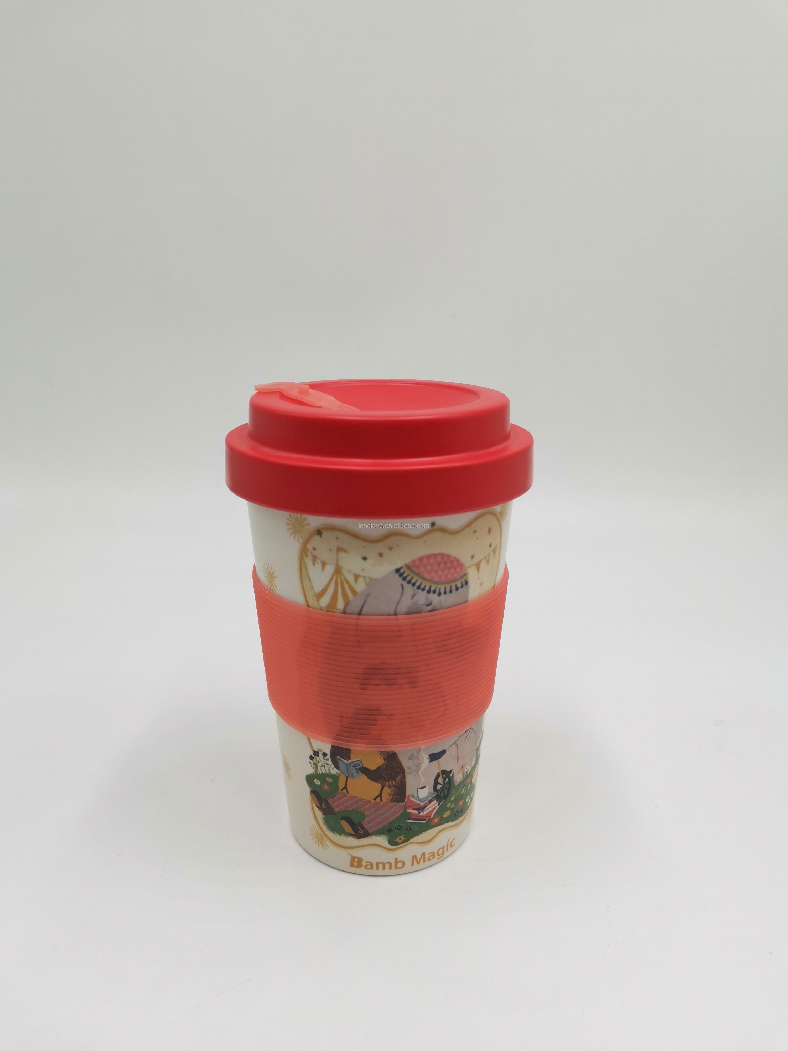 Factory natural  disposable tableware bamboo fiber cup