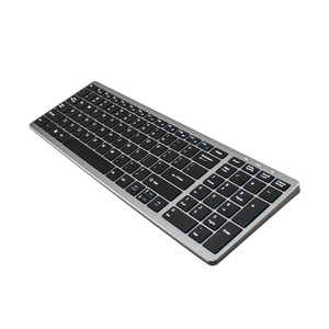 Ini-teclado inalámbrico silencioso, carcasa metálica con diseño imple - Product Image 1