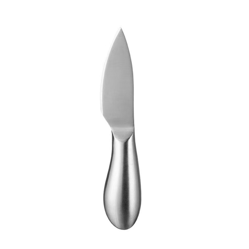 Coltello a cuore in acciaio inox color argento
