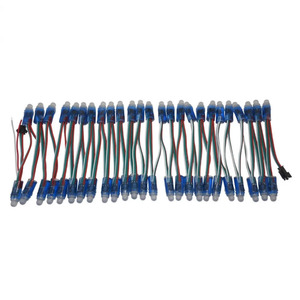 Módulo de luz LED a todo Color, 50 unidades, 4m/6,5 metros, DC5V, WS2811, 12mm, 10cm/15cm, cables IP68, cuerdas led digitales RGB - Product Image 5