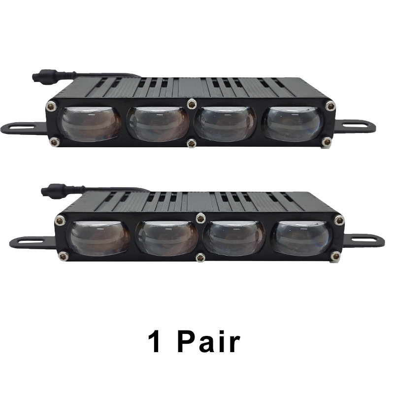 4 lenses with fan
