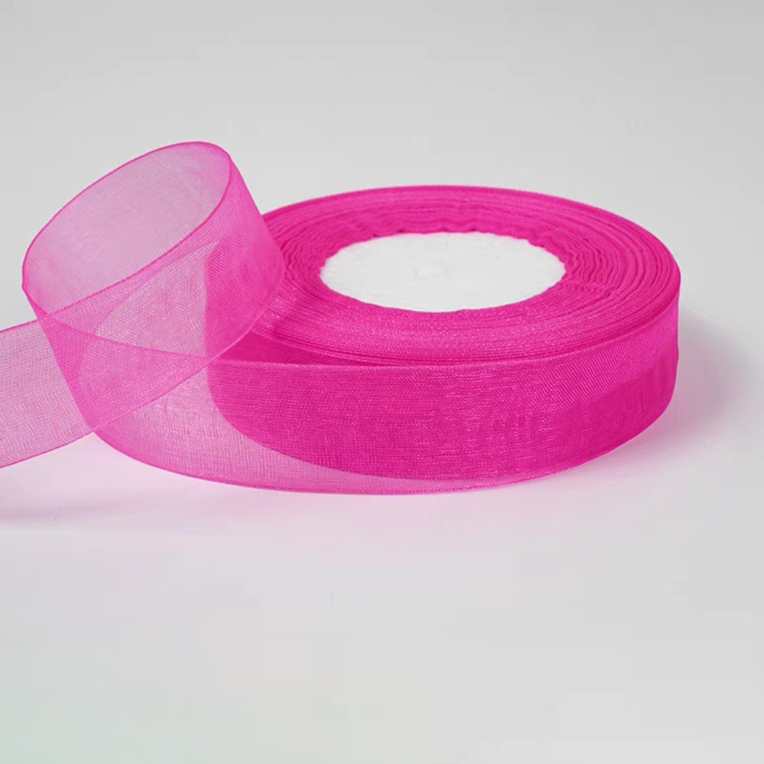 Fuchsia-1027#-2,5 cm * 50 mètres