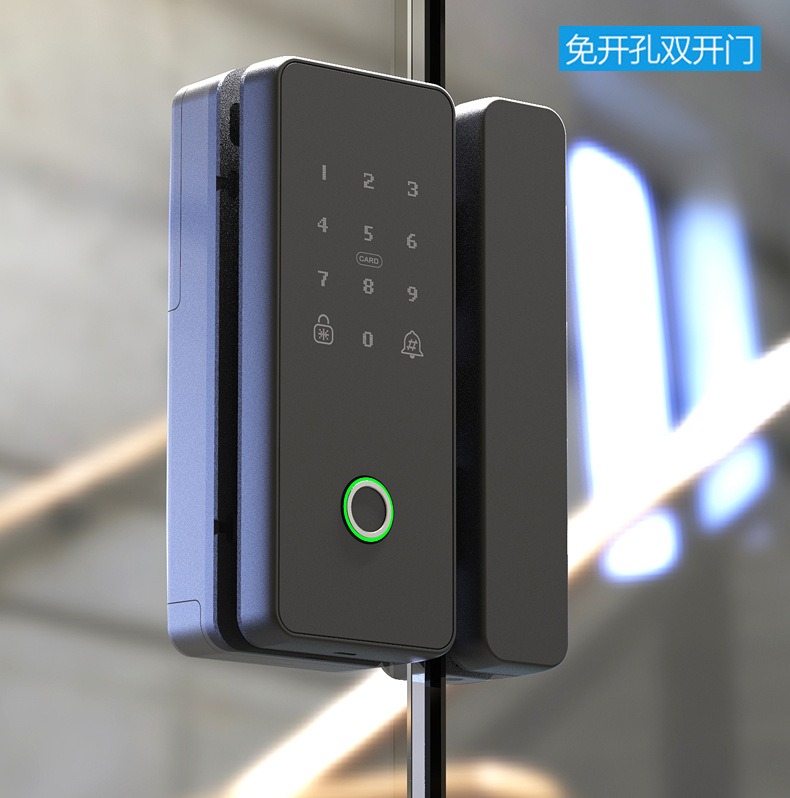 Frameless double opening