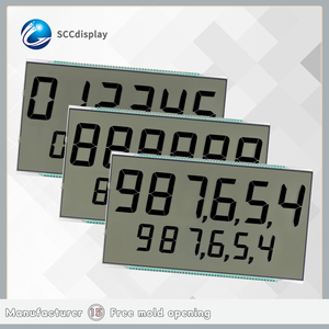 Profession elles kunden spezifisches statisches 7-Segment-LCD-Display SJXDGN036 Großhandel für Kraftstoffsp ender Dezimal punkt Statisches LCD-Bildschirm modul - Product Image 2