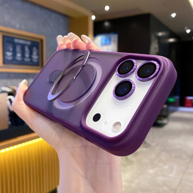 Estuche con soporte morado