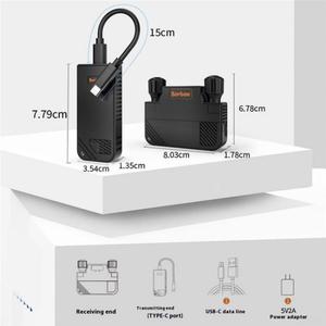 BOVBOX 091-TC for Phone Projector <strong>USB</strong> C Wireless Transmitter and Receiver Video Extender - Product Image 6