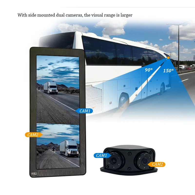 Wide Angle 1080P 12.3 Inch Electronic Rearview Mirror Replace Mirror Monitor For Bus Truck Mirror monitor