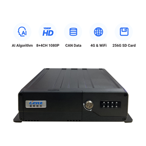 Armazenamento máximo do AI MDVR 1TB HDD e 256G SD Card DVR veículo móvel da gestão do sistema do wifi 4G GPS DVR que segue a gravação