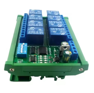 DC 12V 8 kanal RS485 röle modülü Modbus RTU UART uzaktan kumanda anahtarı DIN35 C45 ray kutusu PLC PTZ kamera güvenlik monitör için - Product Image 2
