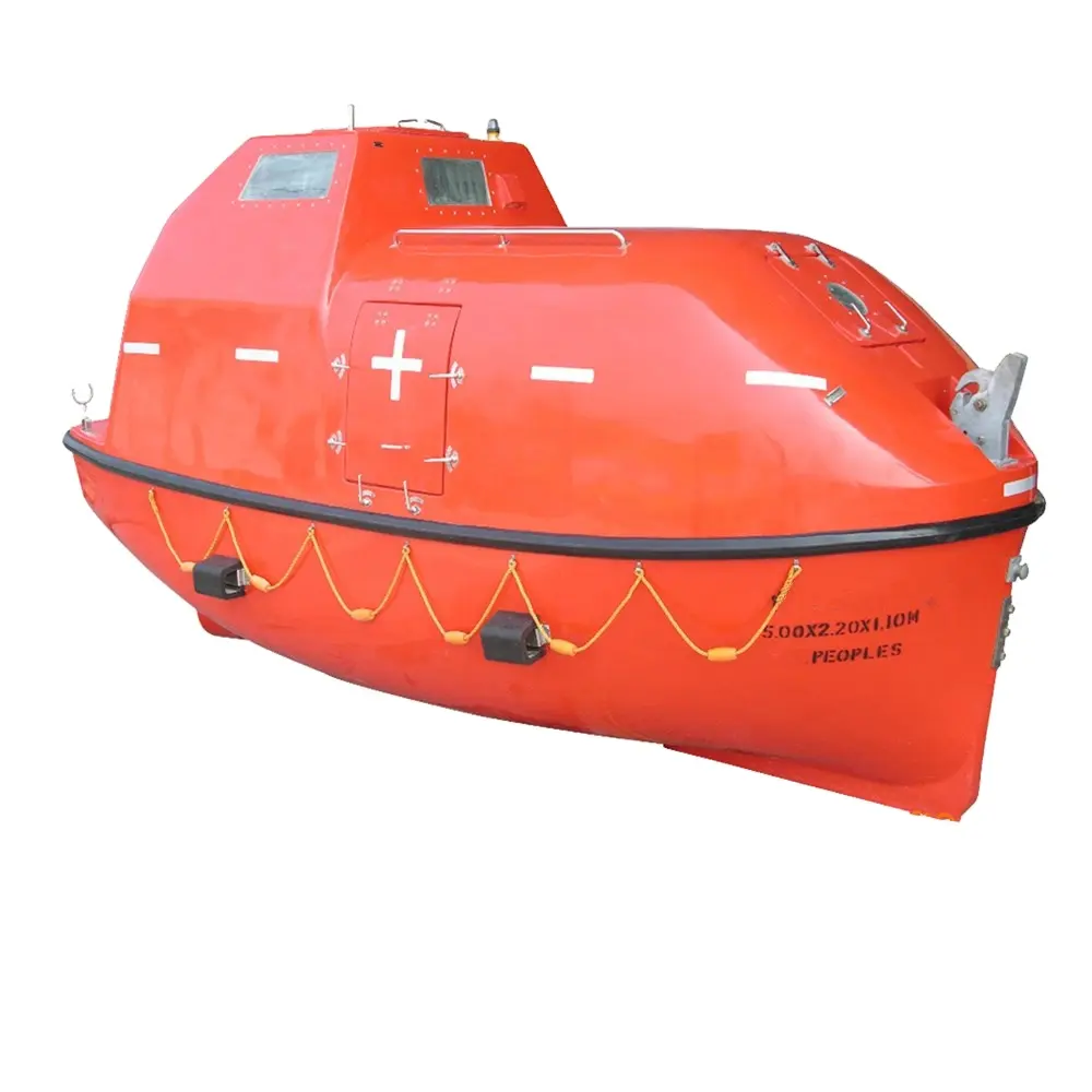 Barco salvavidas cerrado usado, fabricante de equipo de rescate marino, a la venta, bajo precio y alta calidad