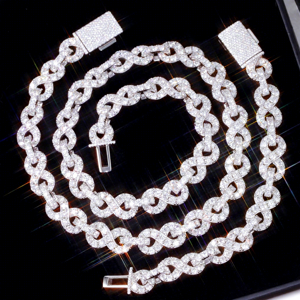 Catena infinita S925 da 13 mm