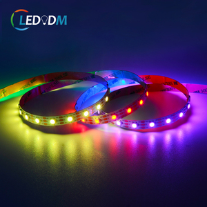 WS2811 Ws2812B 30 светодиодов/м 60 светодиодов/м RGB адресуемые светодиодные полосы светло-белый черный PCB Ip20 Ip65 Ip67 RGB цифровые светодиодные полосы - Product Image 5