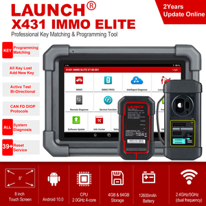 X431 IMMO ELITE anahtar programlama aracını X-PROG3 anahtar programcısı, tüm sistem tanılama, CANFD DOIP, 39 + hizmetleri ile başlatın