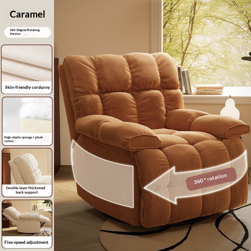 corduroy-rotatable-manual sitting and lying