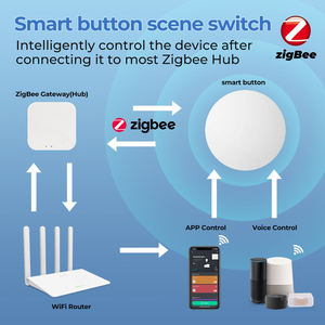 Pulsante Multi-scena collegamento intelligente Wireless Smart Key Tuya Zigbee Scene Switch con batteria - Product Image 3