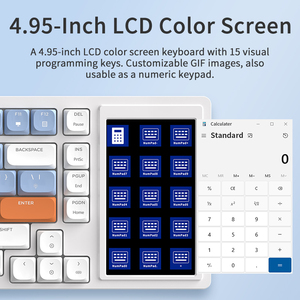 Ajazz AKP815 81 teclas con pantalla LCD a color con cable interruptor mecánico UTRA Delgado Teclado mecánico de perfil bajo - Product Image 5