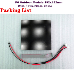 СВЕТОДИОДНЫЙ матричный модуль высокой яркости SMD RGB 192x192 мм Полноцветный P6 наружные светодиодные панели дисплея - Product Image 4