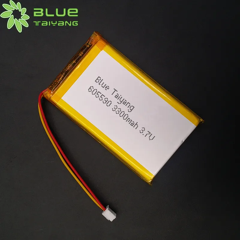 Üretici recharger pil şarj cihazı lipo lipo 605590 3.7v 3300mah şarj edilebilir li-ion polimer pil