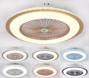 OEM工厂供应现代吊扇带灯110v 220v卧室隐形遥控wifi吊扇带灯 - Product Image 2