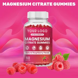 Thảo dược bổ sung Magiê Citrate Gummies hương vị mâm xôi tự nhiên thúc đẩy thư giãn khỏe mạnh cơ bắp xương & năng lượng hỗ trợ - Product Image 5