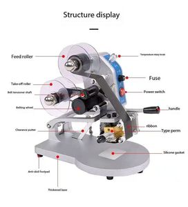Good Selling DY-8 manuelle Impuls band codierung maschine für Verfalls datum und Chargen nummer - Product Image 4