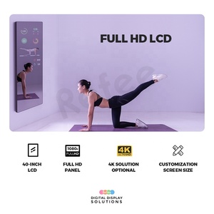 Gran oferta espejo tocador, lcd magic mirror ads player display con sensor de movimiento