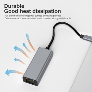 Adaptador USB C Ethernet USB tipo C a 10/1000 RJ45 Lan adaptador para MacBook Pro Huawei P30 convertidor de tarjeta de red USB C