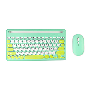 Mini teclado y ratón personalizados Combos Slim Wireless Bluetooth Computer Gaming Teclados Mouse Combo para PC pad
