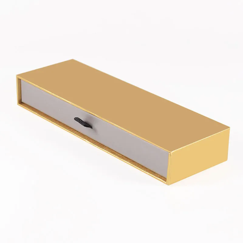 Scatola del cassetto scorrevole d'imballaggio avanzata dello strumento di stampa a colori su ordinazione di lusso dell'oro