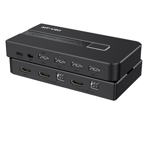 Conmutador KVM HDMI 4K 30Hz 2 puertos + 2 cables, 2 ordenadores, 2 monitores, 2 puertos, conmutador KVM HDMI 2 entradas 1 salida con control de escritorio - Product Image 3