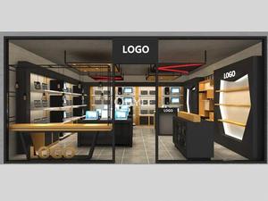 Pantalla de estilo moderno para ordenador portátil, escaparate de madera de alta gama, diseño de interior de tienda de ordenador - Product Image 5
