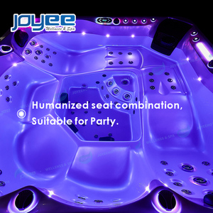 JOYEE-bañera de hidromasaje led de pie para 5 personas, bañera de hidromasaje para exteriores, spa de invierno - Product Image 3