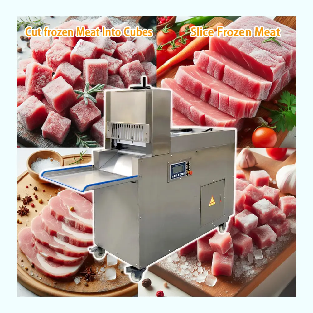 fully automatic commercial retail vertical german cooked boiled meet cutter machine deli meat slicer jerky