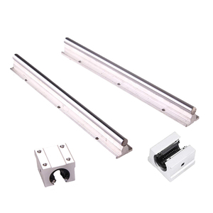 Bloques deslizantes SBR12UU de aluminio de 600mm, Kit de riel de guía de movimiento lineal SBR12 y rodamientos para máquinas CNC para sistemas de rieles deslizantes - Product Image 1
