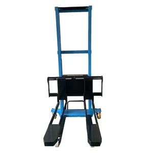 2025新1吨1.3 M1.6 m 1.8 m自装载手动堆垛机叉车自装载民间升降机 - Product Image 4
