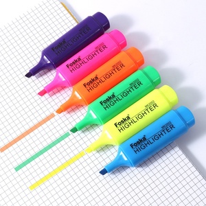 Foska Quick-drying Ink Marker Pens 6 Assorted Pastel Colors <strong>Chisel</strong> <strong>Tip</strong> Marker Pen With Two Line Widths 1mm or 5mm - Product Image 1